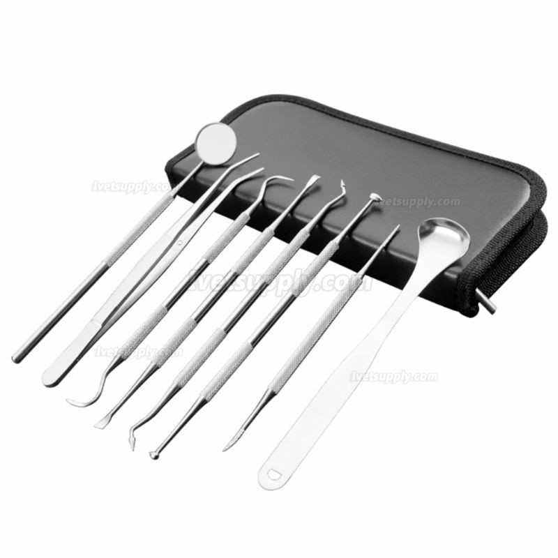 8 Pcs/set Pet Teeth Cleaning Tools Dogs Cats Tartar Stones Remover Dental Scraper Animal Tooth Care Tool Set